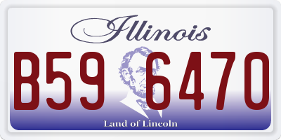 IL license plate B596470