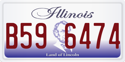 IL license plate B596474