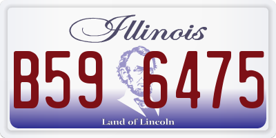 IL license plate B596475