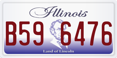 IL license plate B596476