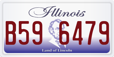 IL license plate B596479