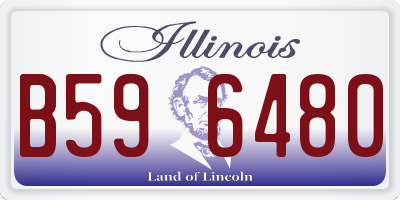 IL license plate B596480