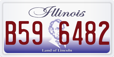 IL license plate B596482