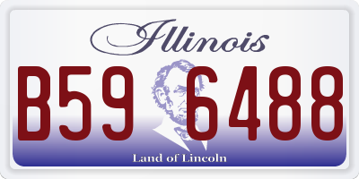 IL license plate B596488