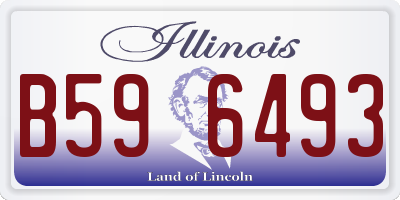 IL license plate B596493