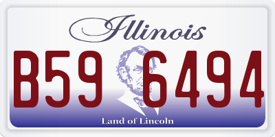 IL license plate B596494