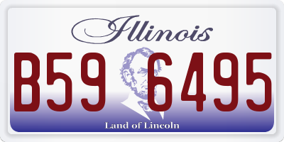 IL license plate B596495
