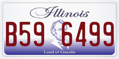 IL license plate B596499