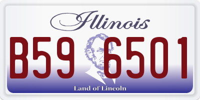 IL license plate B596501