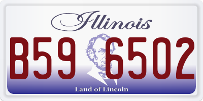 IL license plate B596502