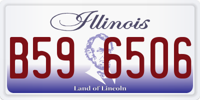 IL license plate B596506