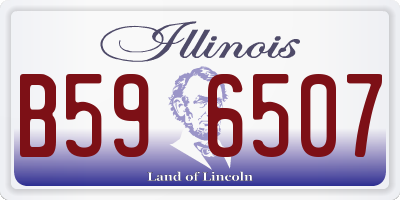 IL license plate B596507