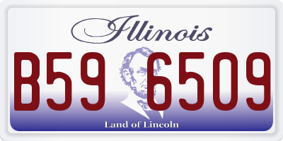 IL license plate B596509