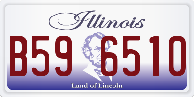 IL license plate B596510