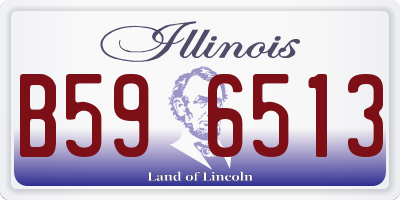 IL license plate B596513