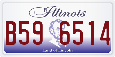 IL license plate B596514
