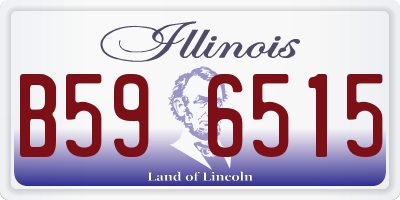 IL license plate B596515