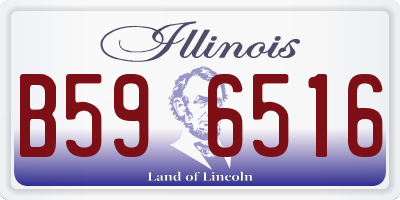 IL license plate B596516