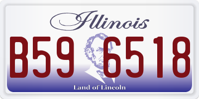 IL license plate B596518