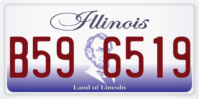 IL license plate B596519