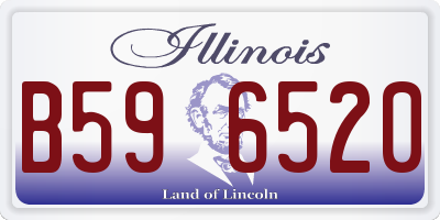 IL license plate B596520
