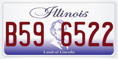 IL license plate B596522