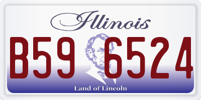 IL license plate B596524