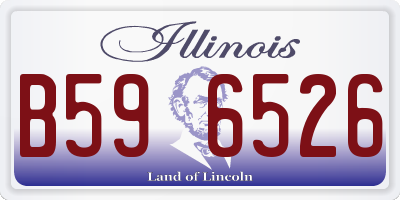 IL license plate B596526