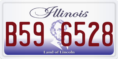 IL license plate B596528