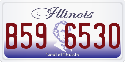 IL license plate B596530
