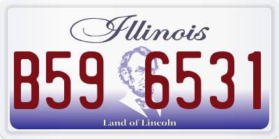 IL license plate B596531