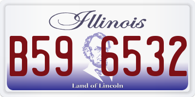 IL license plate B596532