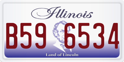 IL license plate B596534