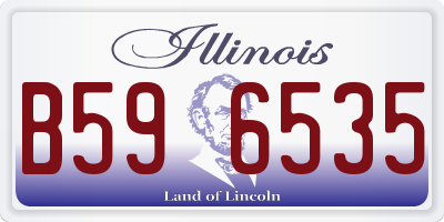 IL license plate B596535