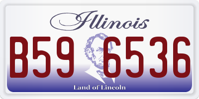 IL license plate B596536