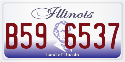 IL license plate B596537