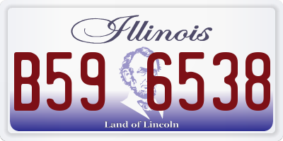 IL license plate B596538