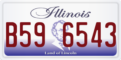 IL license plate B596543