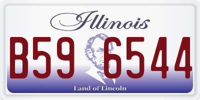 IL license plate B596544