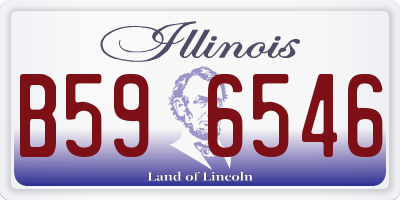 IL license plate B596546