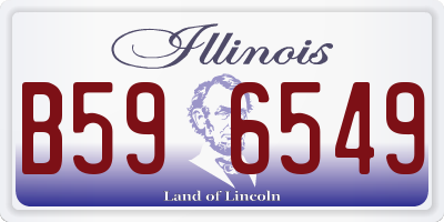 IL license plate B596549