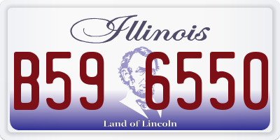 IL license plate B596550
