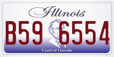 IL license plate B596554