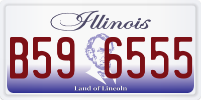 IL license plate B596555