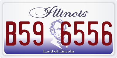 IL license plate B596556