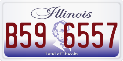 IL license plate B596557