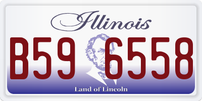 IL license plate B596558