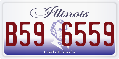 IL license plate B596559
