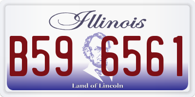IL license plate B596561