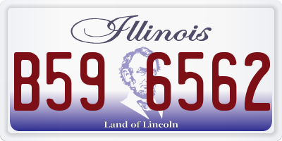 IL license plate B596562